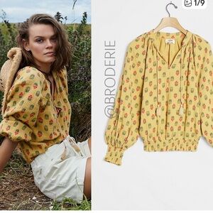 Anthropologie Elisabeth ~BOHO~ Peasant Blouse! Size L